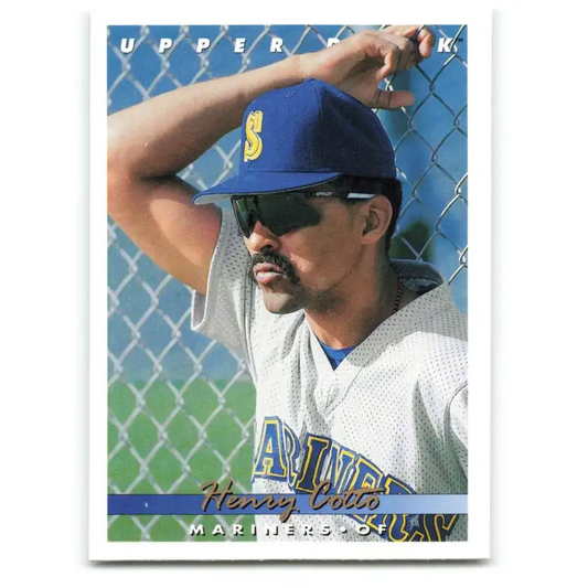 1993 Upper Deck #411 Henry Cotto VG Seattle Mariners Baseball Card - Baseball Card Single