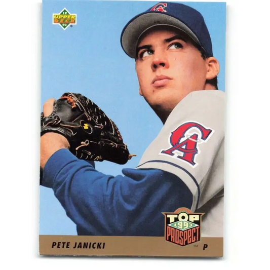 1993 Upper Deck #422 Pete Janicki VG RC Rookie California Angels Baseball Card - Baseball Card Single