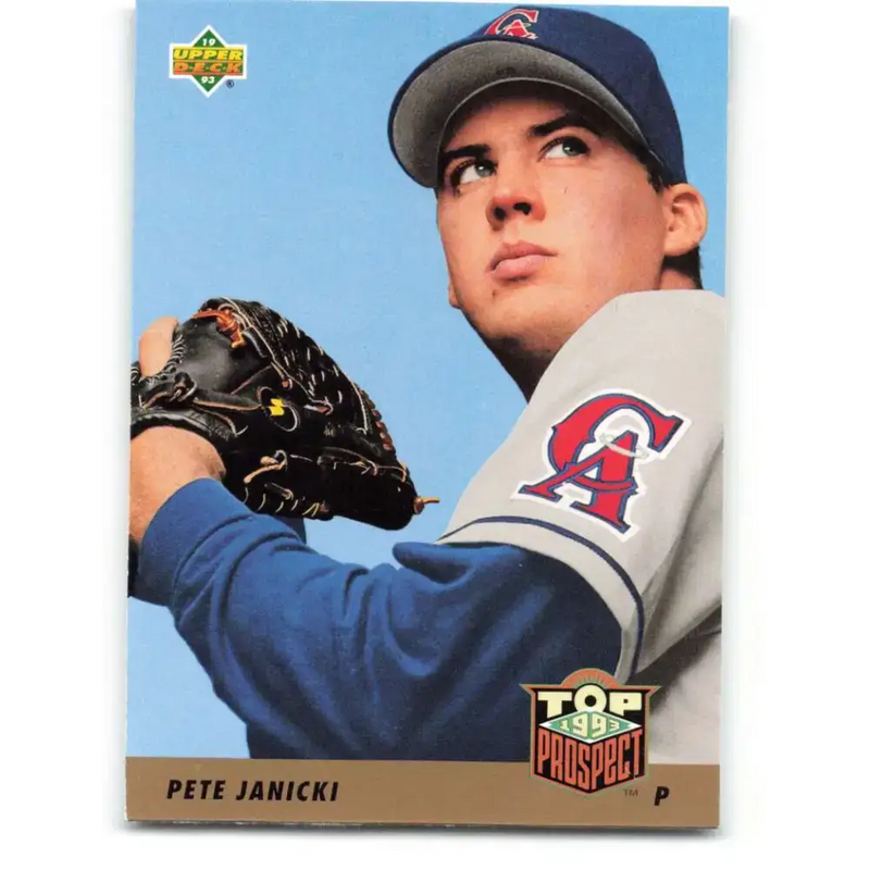 1993 Upper Deck #422 Pete Janicki VG RC Rookie California Angels Baseball Card - Baseball Card Single