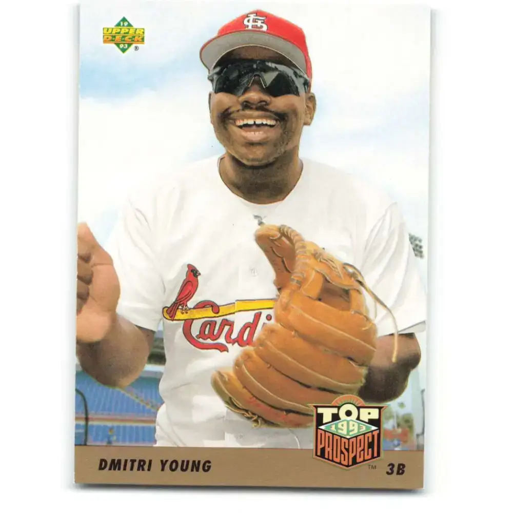 1993 Upper Deck #428 Dmitri Young VG St. Louis Cardinals Baseball Card - Baseball Card Single