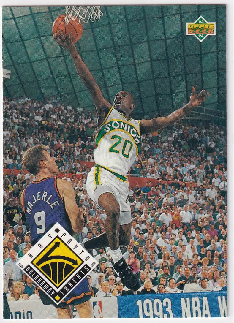 1993 UPPER DECK #441 GARY PAYTON- SEATTLE SUPER SONICS - Basketball Card Single