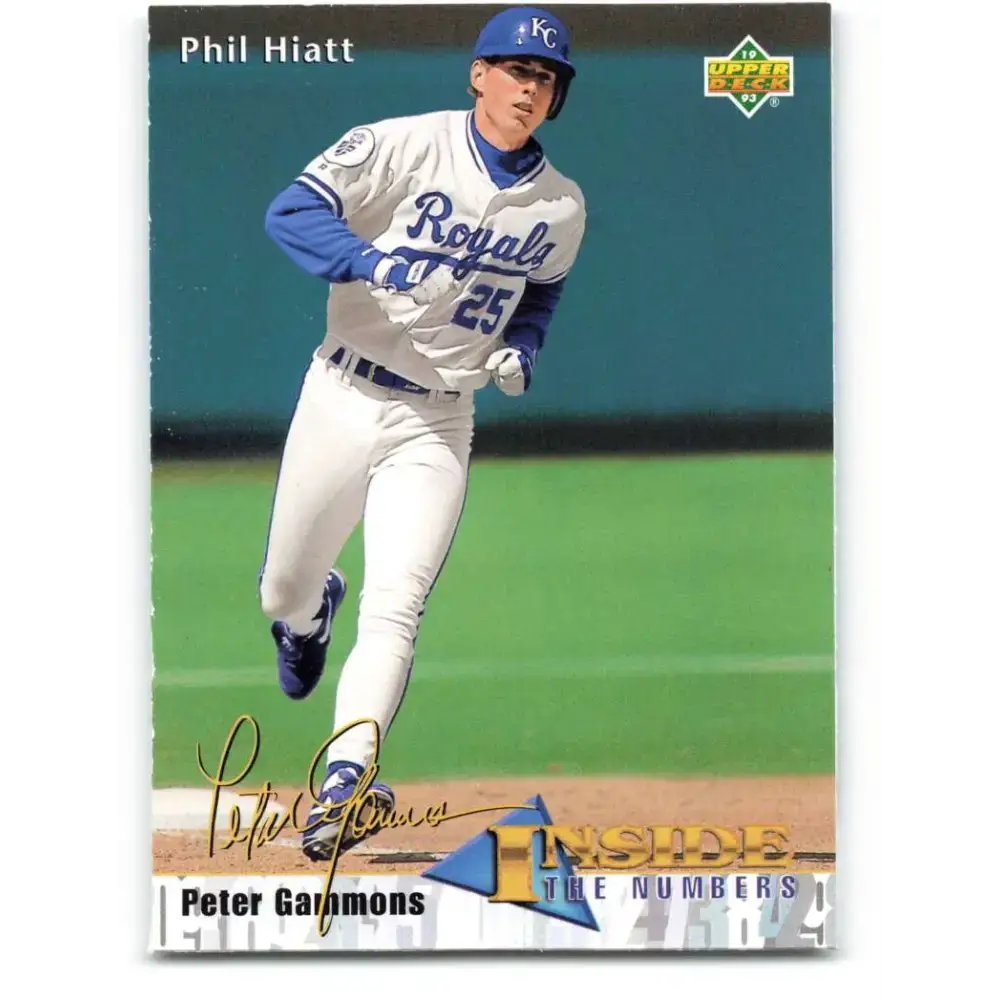 1993 Upper Deck #457 Phil Hiatt VG Kansas City Royals Baseball Card - Baseball Card Single