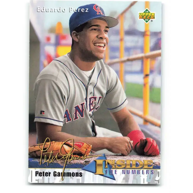 1993 Upper Deck #467 Eduardo Perez VG California Angels Baseball Card - Baseball Card Single