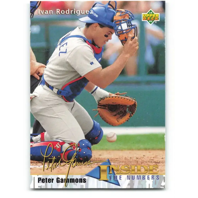 1993 Upper Deck #468 Ivan Rodriguez VG Texas Rangers Baseball Card - Baseball Card Single