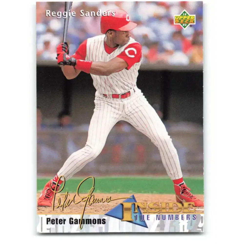 1993 Upper Deck #469 Reggie Sanders VG Cincinnati Reds Baseball Card - Baseball Card Single