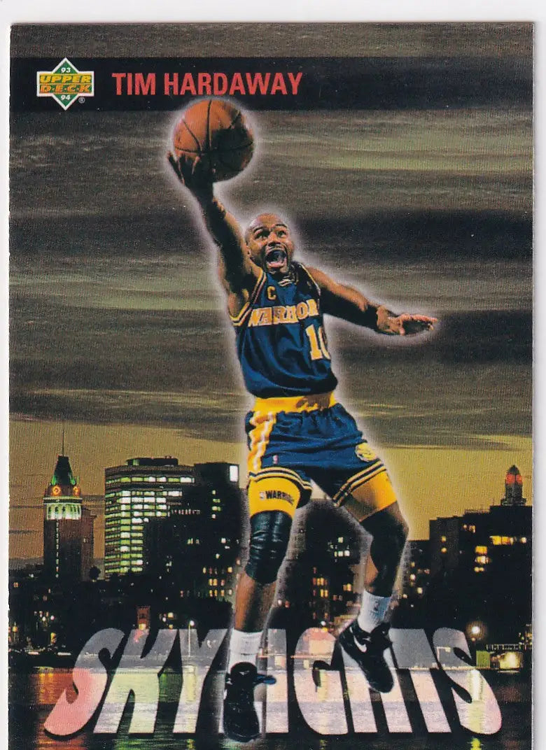 1993 UPPER DECK #470 TIM HARDAWAY SKYLIGHTS- GOLDEN STATE WARRIORS - Basketball Card Single