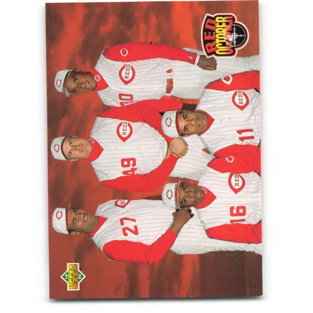 1993 Upper Deck #473 Red October Jose Rijo/Rob Dibble/Roberto Kelly/Reggie Sanders/Barry Larkin VG Cincinnati Reds