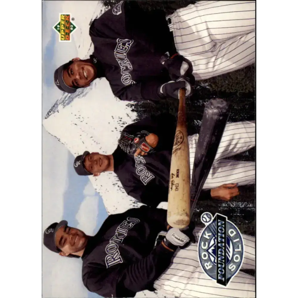 1993 Upper Deck #478 Dante Bichette/Dave Nied/Andres Galarraga VG Colorado Rockies Baseball Card - Baseball Card Single