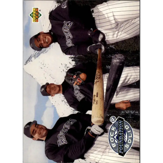 1993 Upper Deck #478 Dante Bichette/Dave Nied/Andres Galarraga VG Colorado Rockies Baseball Card - Baseball Card Single