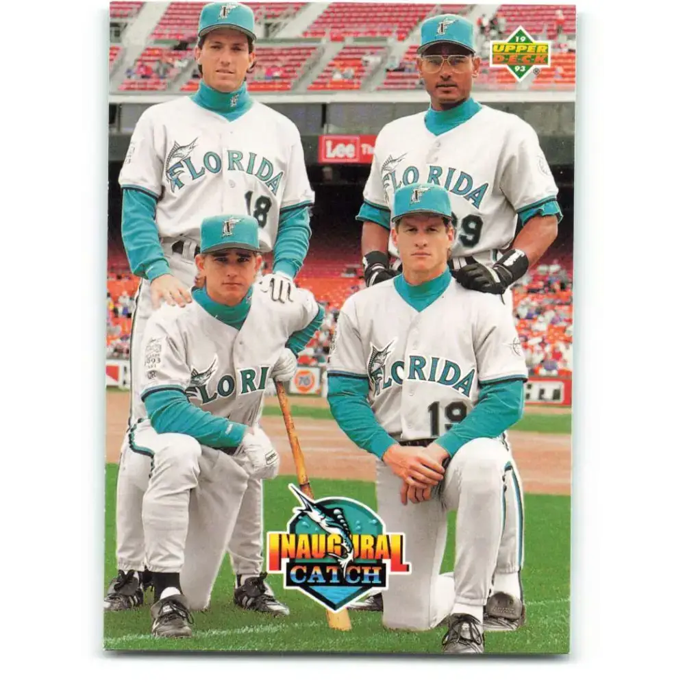 1993 Upper Deck #479 Dave Magadan/Orestes Destrade/Bret Barberie/Jeff Conine VG Florida Marlins Baseball Card
