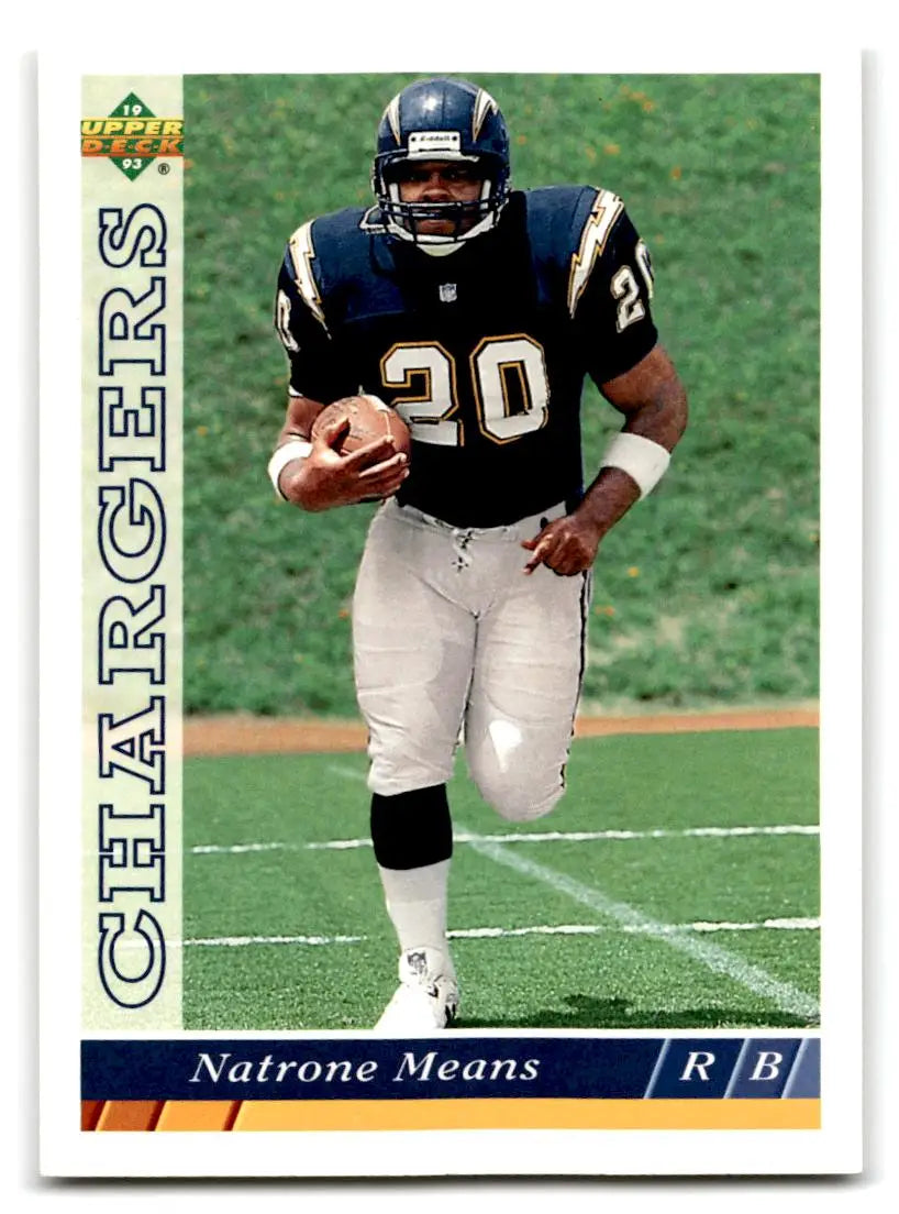 1993 Upper Deck #479 Natrone Means - Football Card Single