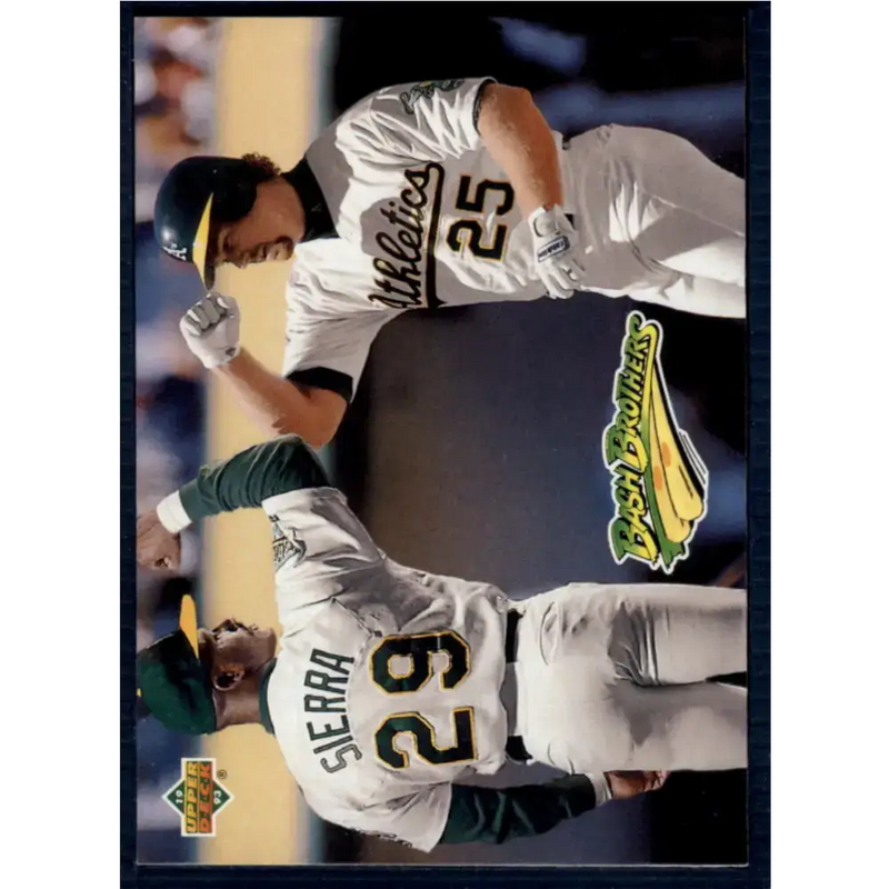1993 Upper Deck #49 Ruben Sierra/Mark McGwire VG Oakland Athletics Baseball Card - Baseball Card Single