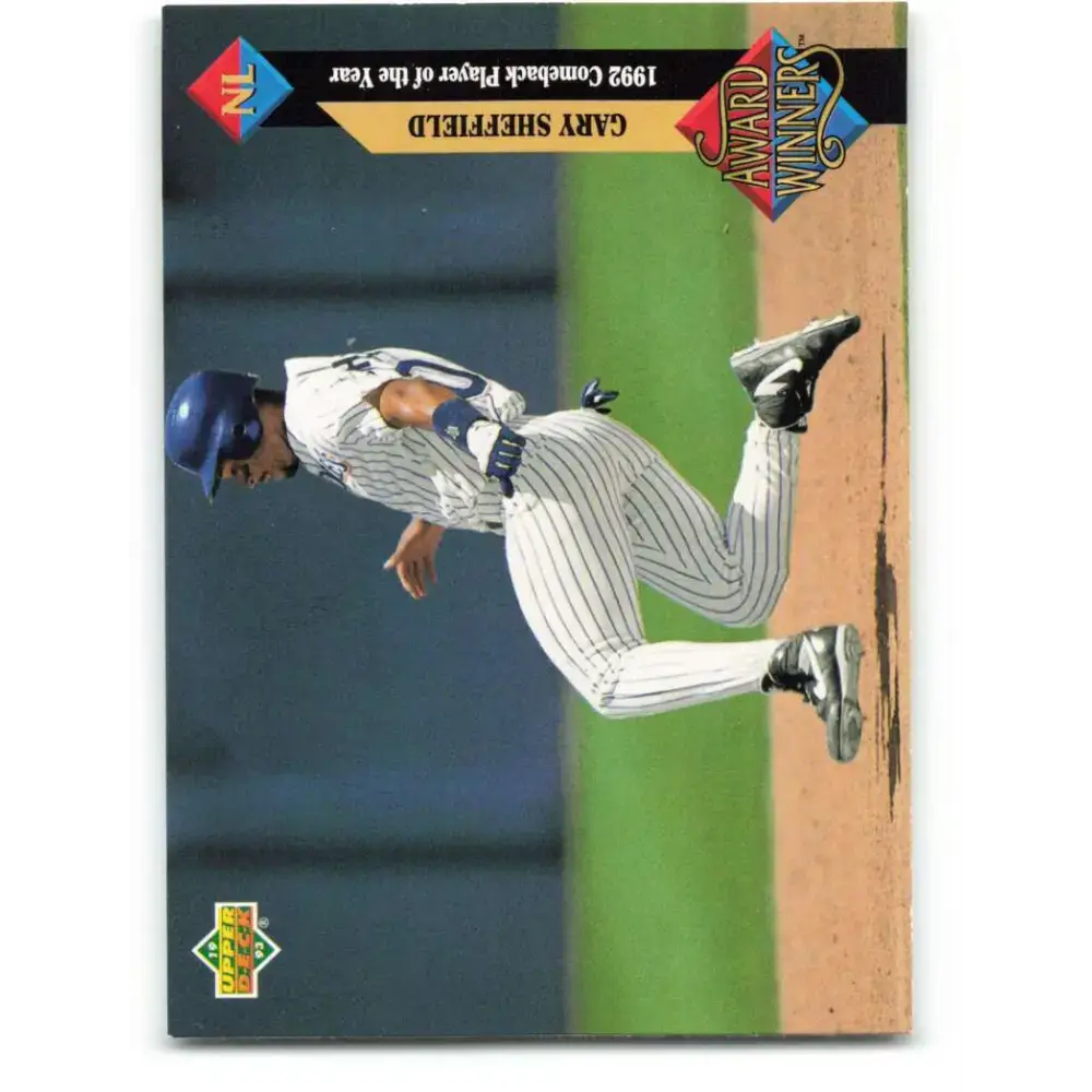 1993 Upper Deck #492 Gary Sheffield AW VG San Diego Padres Baseball Card - Baseball Card Single