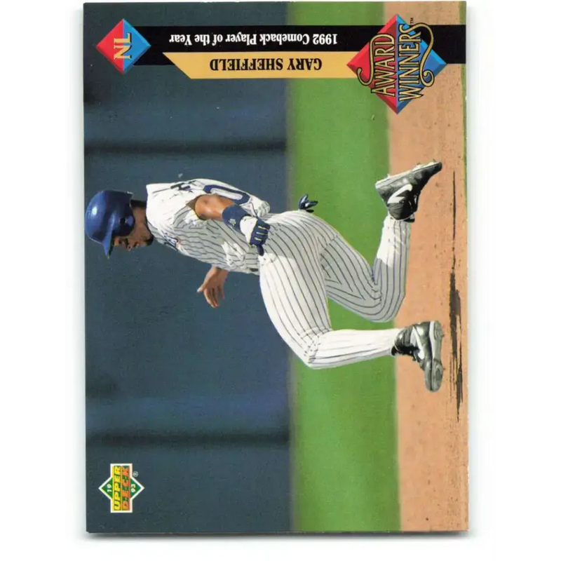 1993 Upper Deck #492 Gary Sheffield AW VG San Diego Padres Baseball Card - Baseball Card Single