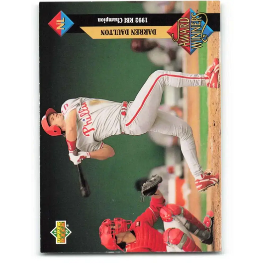 1993 Upper Deck #498 Darren Daulton AW VG Philadelphia Phillies Baseball Card - Baseball Card Single