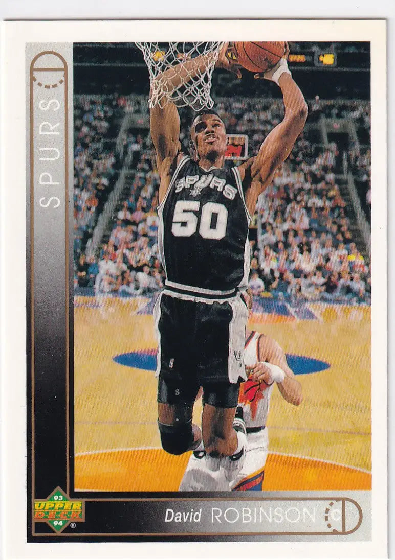 1993 UPPER DECK #50 DAVID ROBINSON- SAN ANTONIO SPURS - Basketball Card Single