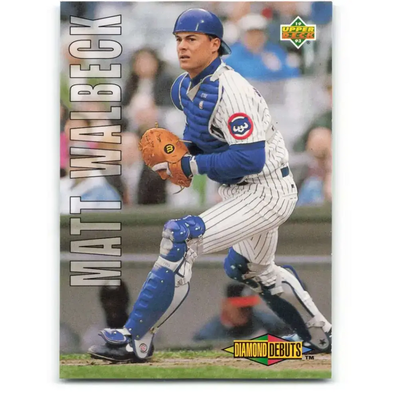1993 Upper Deck #509 Matt Walbeck VG RC Rookie Chicago Cubs Baseball Card - Baseball Card Single