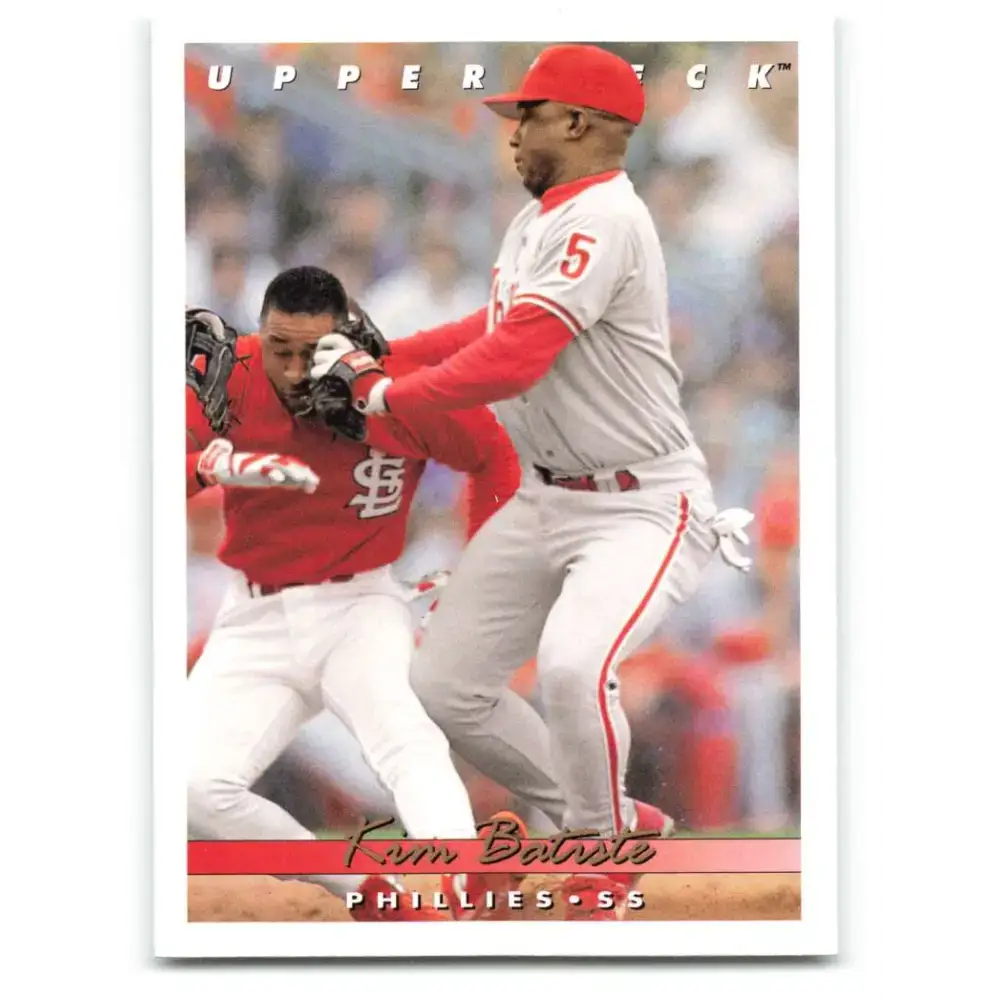 1993 Upper Deck #516 Kim Batiste VG Philadelphia Phillies Baseball Card - Baseball Card Single