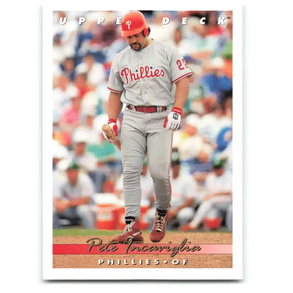 1993 Upper Deck #522 Pete Incaviglia VG Philadelphia Phillies Baseball Card - Baseball Card Single