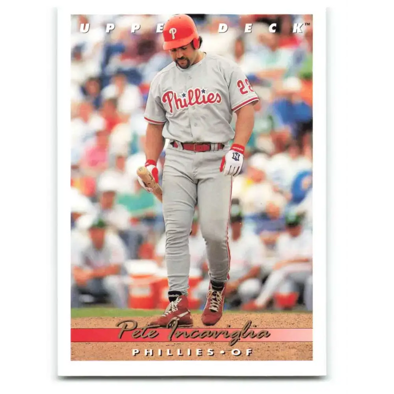 1993 Upper Deck #522 Pete Incaviglia VG Philadelphia Phillies Baseball Card - Baseball Card Single