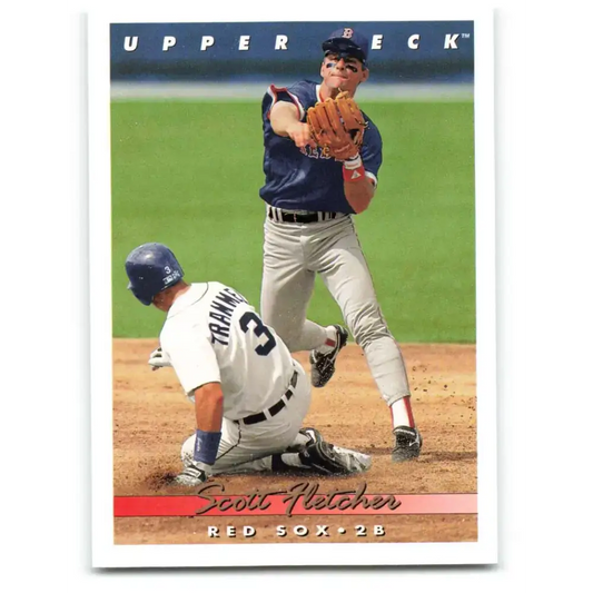 1993 Upper Deck #523 Scott Fletcher VG Boston Red Sox Baseball Card - Baseball Card Single