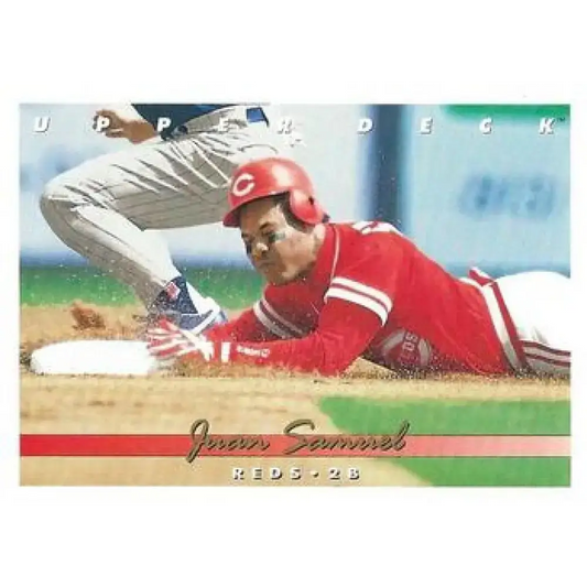 1993 Upper Deck #527 Juan Samuel VG Cincinnati Reds Baseball Card - Baseball Card Single