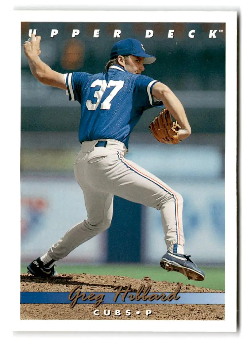 1993 Upper Deck #539 Greg Hibbard - Baseball Card Single