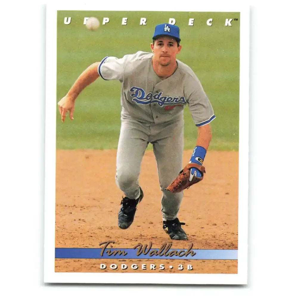 1993 Upper Deck #547 Tim Wallach VG Los Angeles Dodgers Baseball Card - Baseball Card Single
