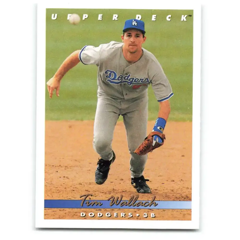 1993 Upper Deck #547 Tim Wallach VG Los Angeles Dodgers Baseball Card - Baseball Card Single