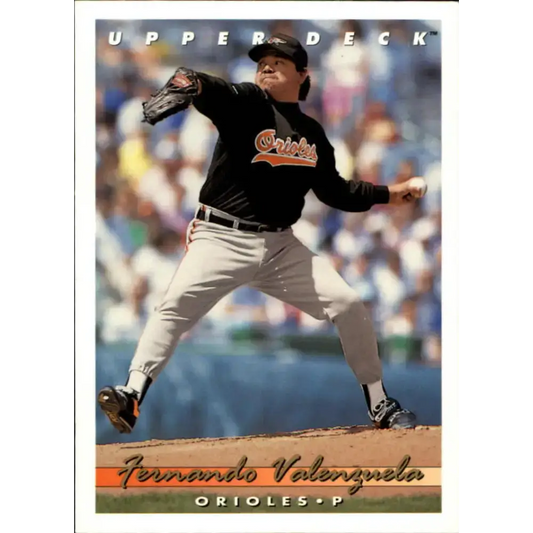 1993 Upper Deck #550 Fernando Valenzuela VG Baltimore Orioles Baseball Card - Baseball Card Single