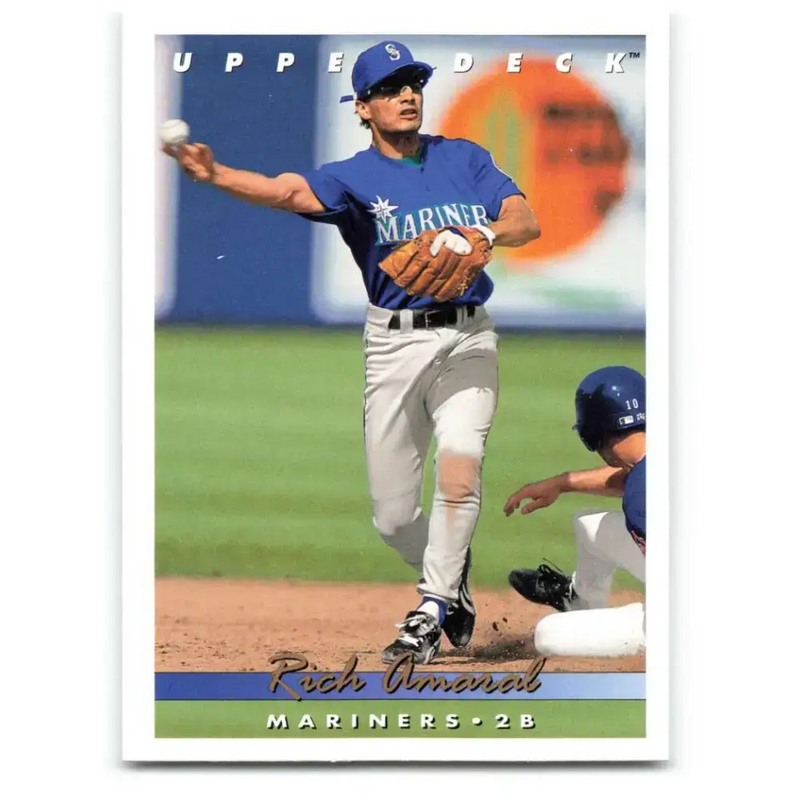 1993 Upper Deck #551 Rich Amaral VG Seattle Mariners Baseball Card - Baseball Card Single