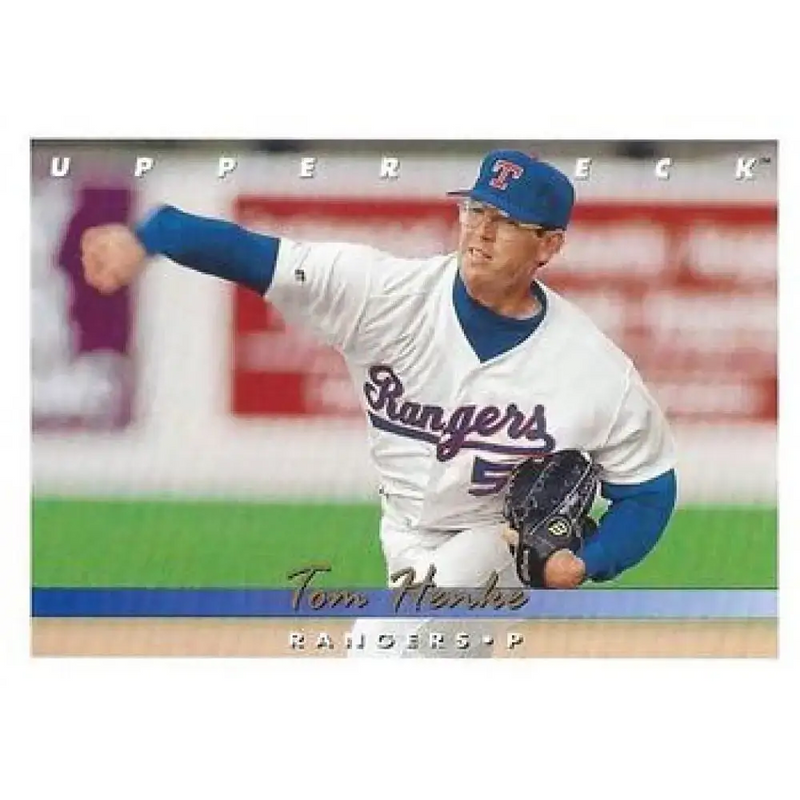 1993 Upper Deck #557 Tom Henke VG Texas Rangers Baseball Card - Baseball Card Single