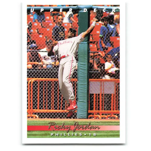 1993 Upper Deck #561 Ricky Jordan VG Philadelphia Phillies Baseball Card - Baseball Card Single