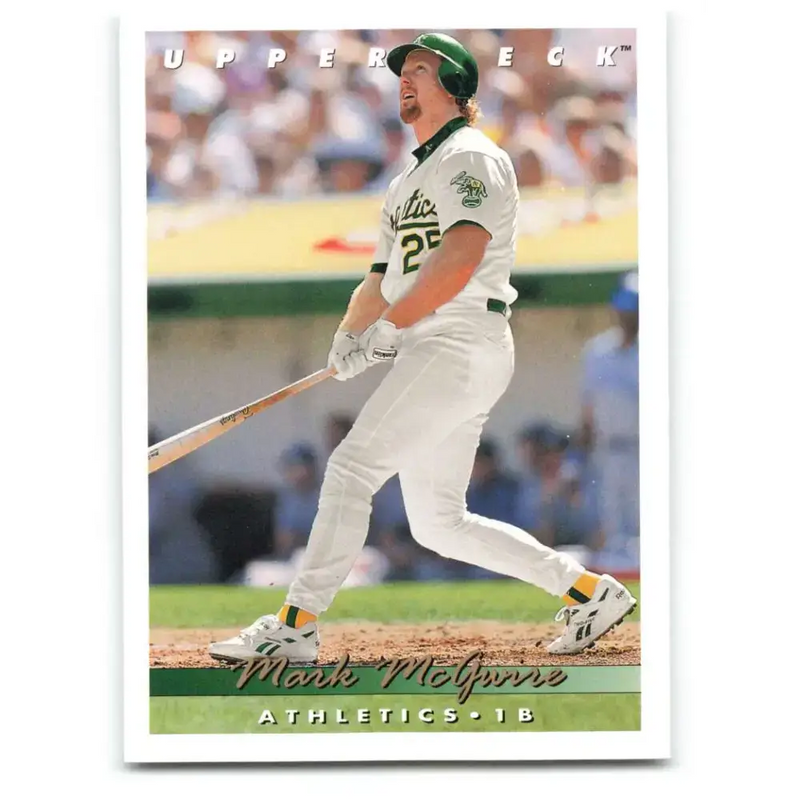 1993 Upper Deck #566 Mark McGwire VG Oakland Athletics Baseball Card - Baseball Card Single