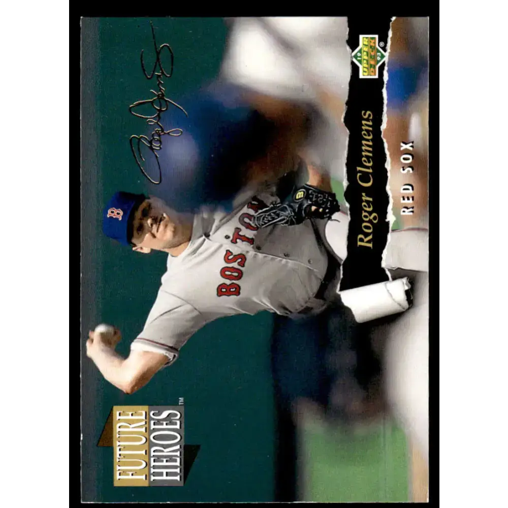 1993 Upper Deck #57 Roger Clemens EX/NM Boston Red Sox Baseball Card - Baseball Card Single
