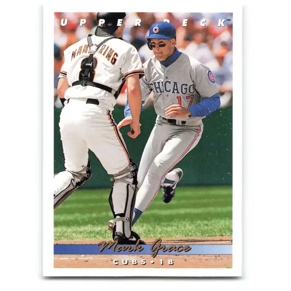 1993 Upper Deck #573 Mark Grace VG Chicago Cubs Baseball Card - Baseball Card Single