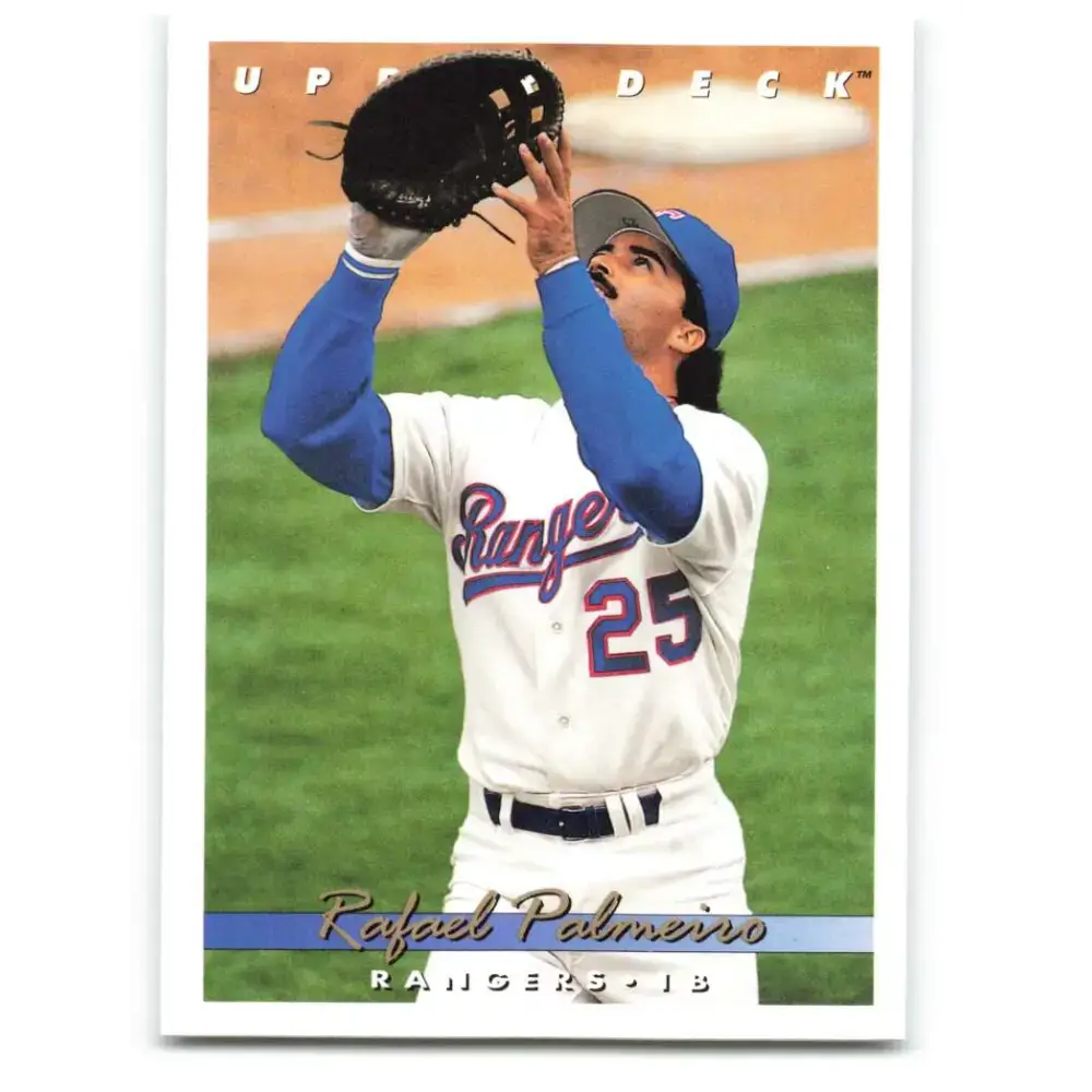 1993 Upper Deck #574 Rafael Palmeiro VG Texas Rangers Baseball Card - Baseball Card Single