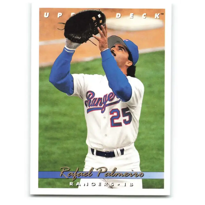 1993 Upper Deck #574 Rafael Palmeiro VG Texas Rangers Baseball Card - Baseball Card Single