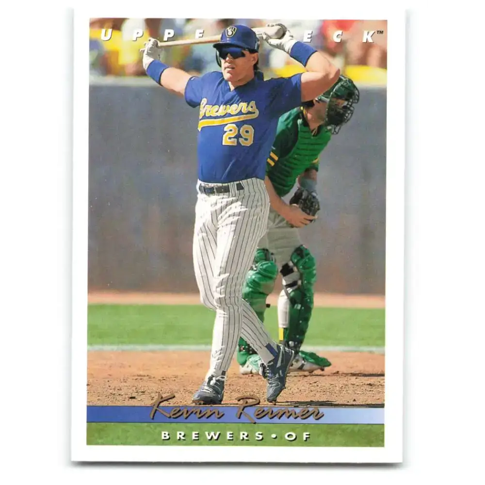 1993 Upper Deck #578 Kevin Reimer VG Milwaukee Brewers Baseball Card - Baseball Card Single