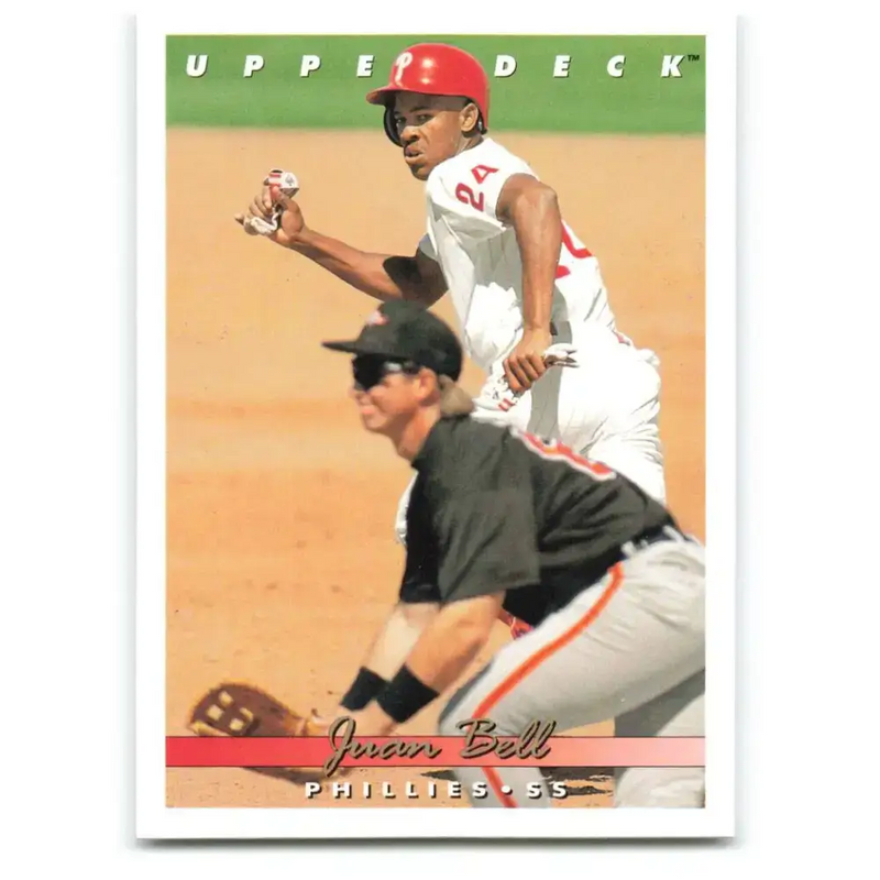1993 Upper Deck #580 Juan Bell VG Philadelphia Phillies Baseball Card - Baseball Card Single