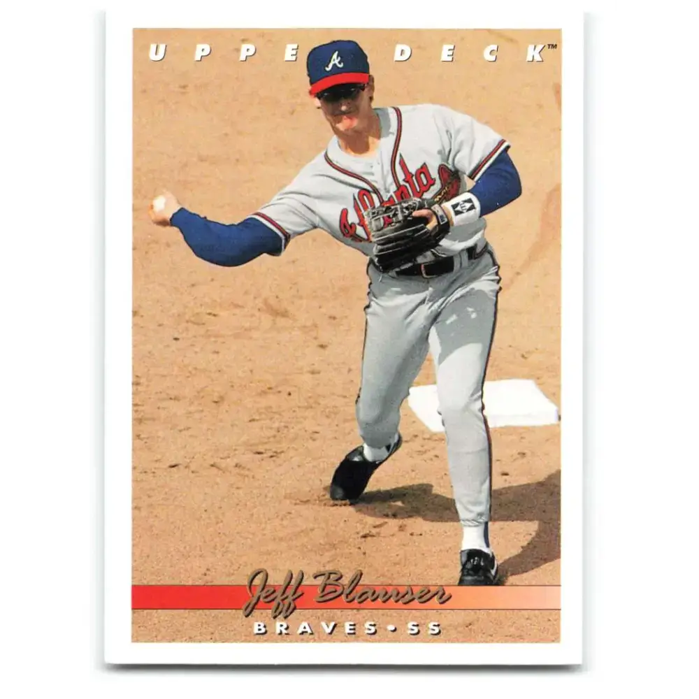 1993 Upper Deck #591 Jeff Blauser VG Atlanta Braves Baseball Card - Baseball Card Single