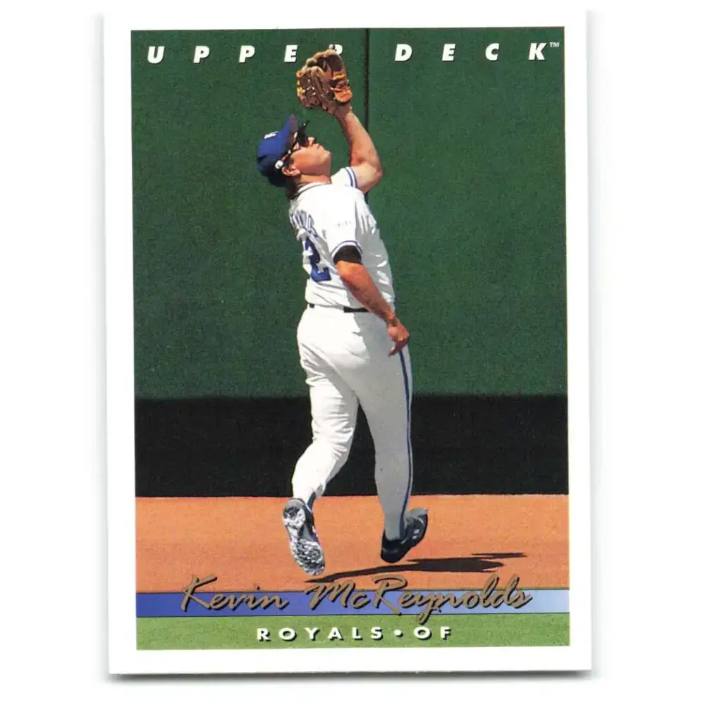 1993 Upper Deck #592 Kevin McReynolds VG Kansas City Royals Baseball Card - Baseball Card Single