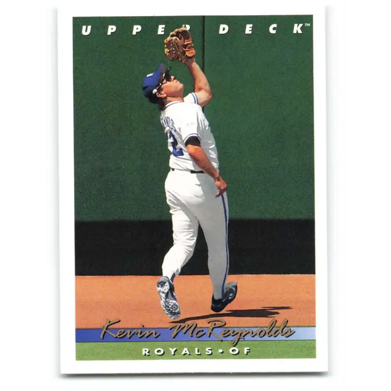 1993 Upper Deck #592 Kevin McReynolds VG Kansas City Royals Baseball Card - Baseball Card Single