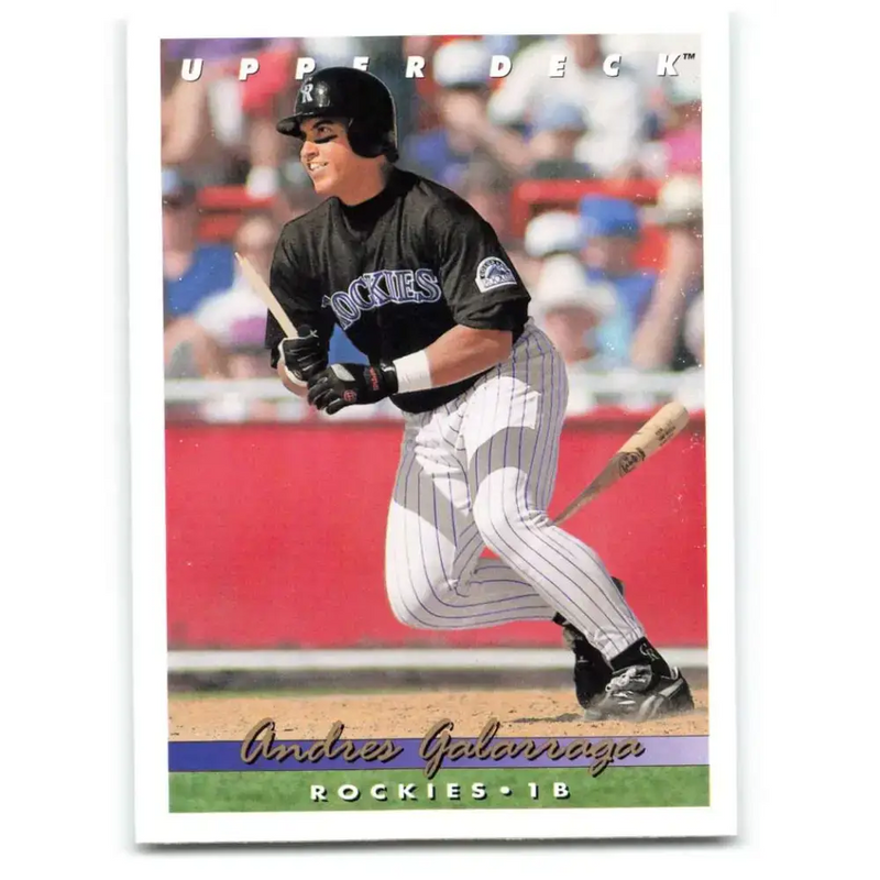 1993 Upper Deck #593 Andres Galarraga VG Colorado Rockies Baseball Card - Baseball Card Single