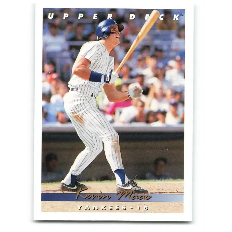1993 Upper Deck #594 Kevin Maas VG New York Yankees Baseball Card - Baseball Card Single