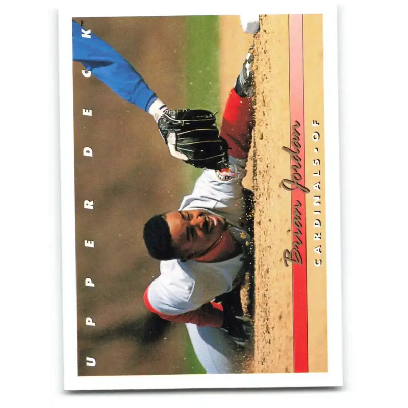 1993 Upper Deck #596 Brian Jordan VG St. Louis Cardinals Baseball Card - Baseball Card Single