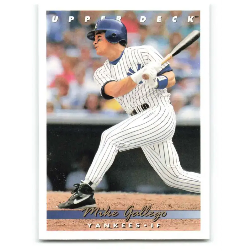 1993 Upper Deck #600 Mike Gallego VG New York Yankees Baseball Card - Baseball Card Single
