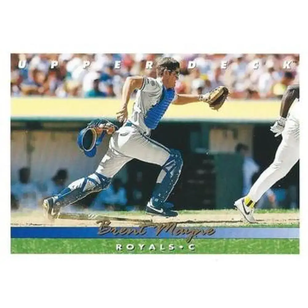 1993 Upper Deck #604 Brent Mayne VG Kansas City Royals Baseball Card - Baseball Card Single