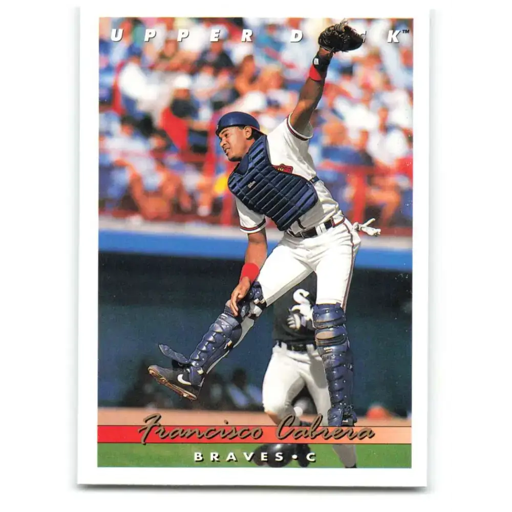 1993 Upper Deck #611 Francisco Cabrera VG Atlanta Braves Baseball Card - Baseball Card Single