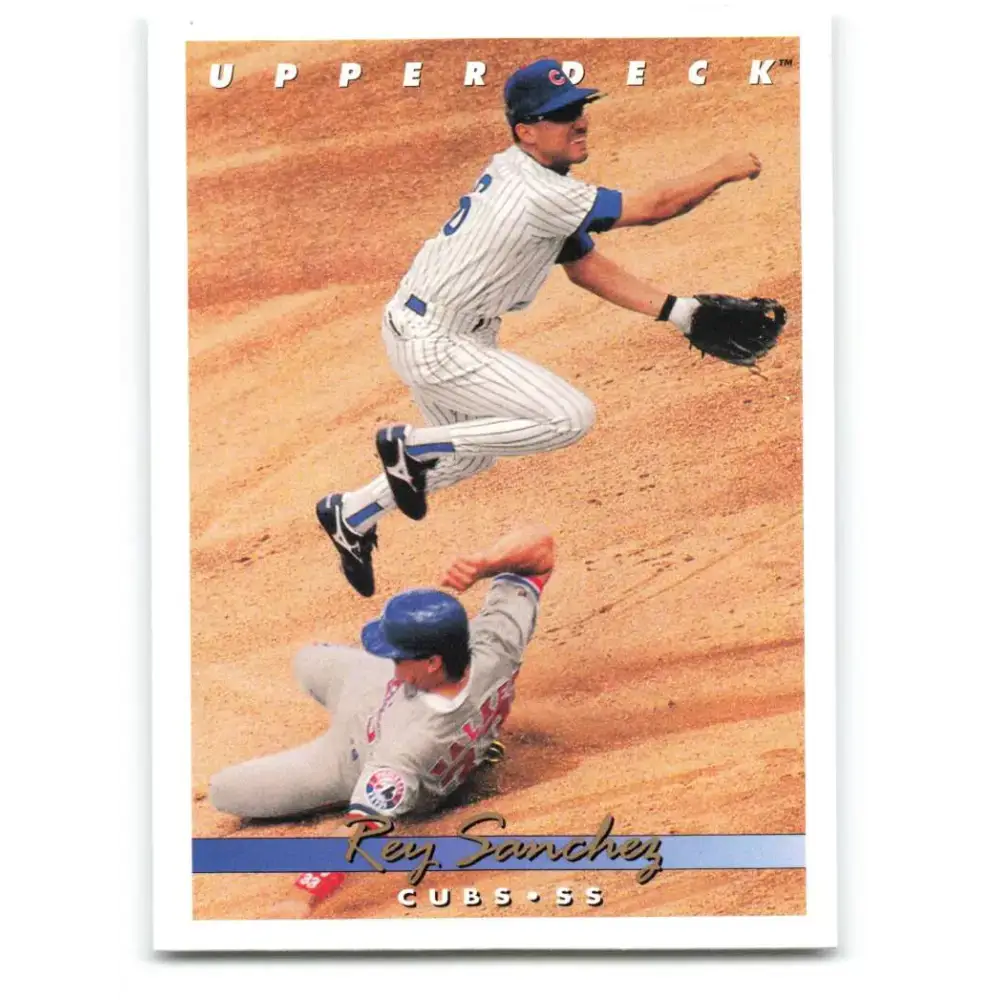 1993 Upper Deck #612 Rey Sanchez VG Chicago Cubs Baseball Card - Baseball Card Single
